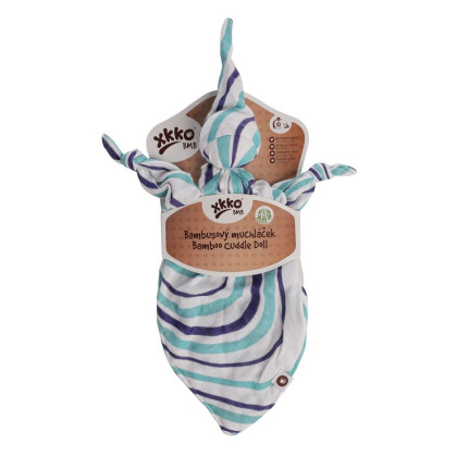 Bamboo cuddly toy XKKO BMB - Ocean Blue Waves