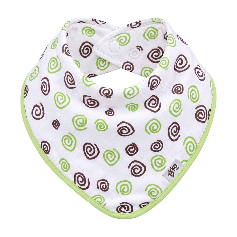 Bamboo bandana XKKO BMB - Lime Spirals