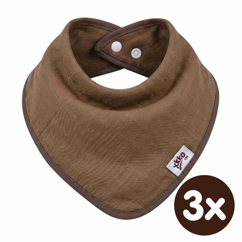 Bamboo bandana XKKO BMB - Milk Choco 3x1ps Wholesale packing