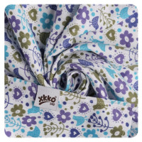 Bamboo muslin towel XKKO BMB 90x100 - Flowers&Birds Boys