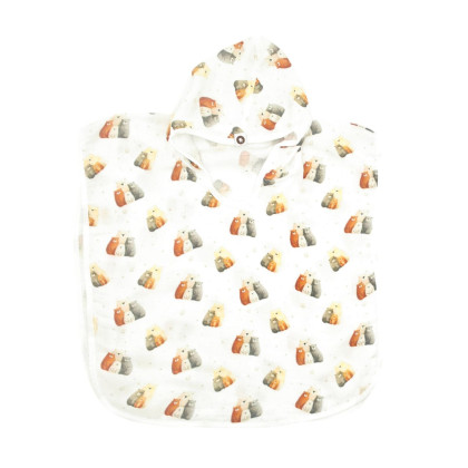 Bamboo Muslin Poncho XKKO BMB Digi - Bear Family