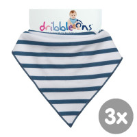 Dribble Ons Nautical Stripes 3x1ps (Wholesale pack.)