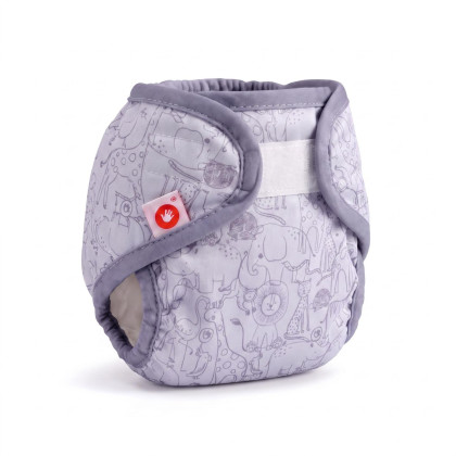 XKKO Diaper Cover Newborn - Safari Lavender Aura