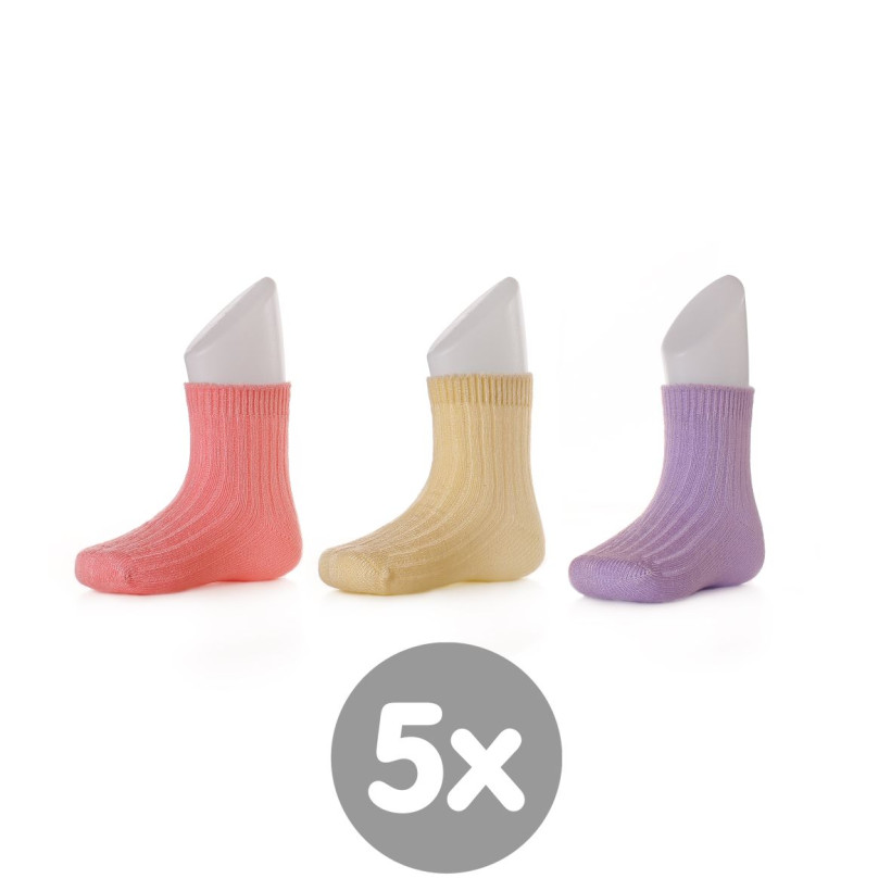 Bamboo Socks XKKO BMB - Pastels For Girls 5x box (Wholesale package)