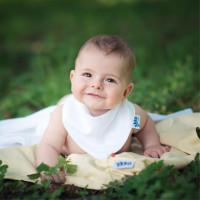 Organic Cotton Muslin Bandana XKKO Organic - White