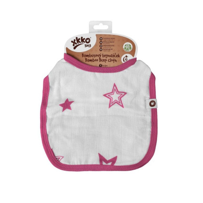 Bamboo Burp Cloth XKKO BMB - Magenta Stars