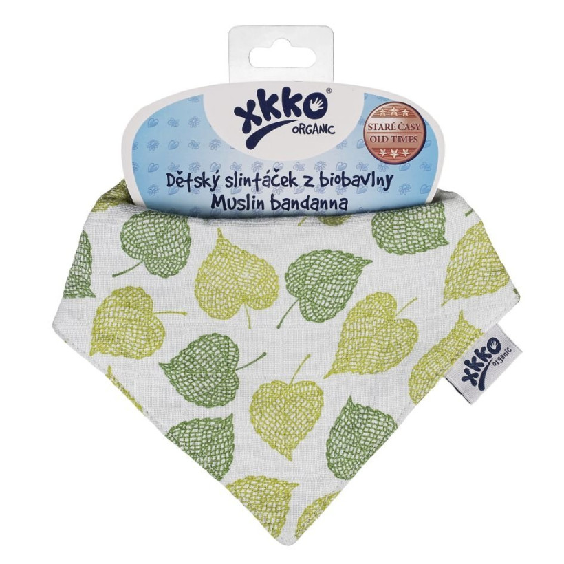 Organic Cotton Muslin Bandana XKKO Organic - Linden