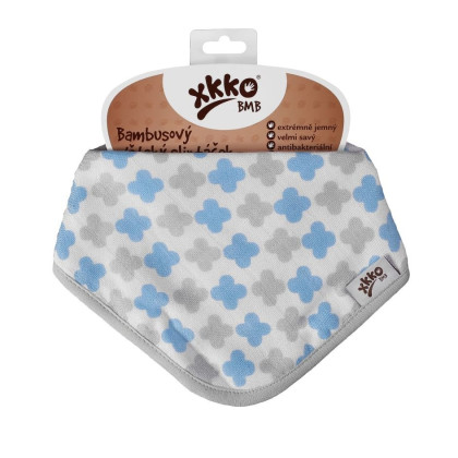 Bamboo bandana XKKO BMB - Baby Blue Cross