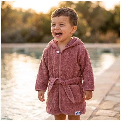 Organic Cotton Terry Bathrobe XKKO Organic - Mesa Rose