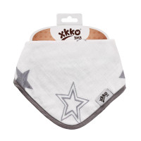 Bamboo bandana XKKO BMB - Silver Stars 3x1ps Wholesale packing