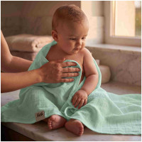Bamboo muslin towel XKKO BMB 90x100 - Mint
