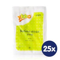 Cotton muslins XKKO Classic 80x80 - White 25x10ps (Wholesale pack.)