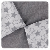 Bamboo muslins XKKO BMB 30x30 - Little Stars Silver MIX 10x9pcs (Wholesale packaging)