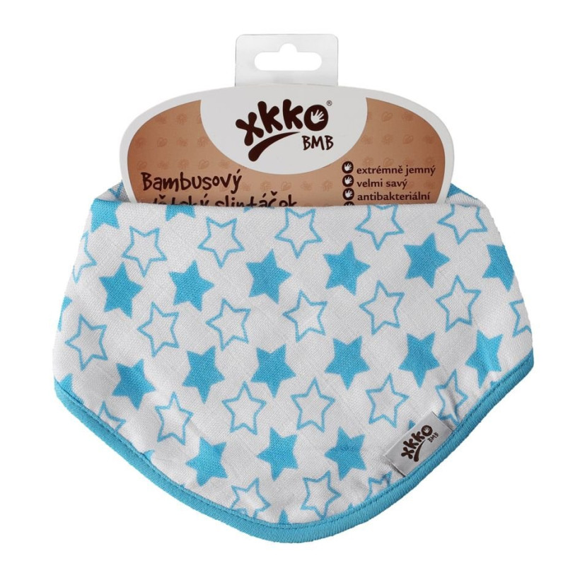 Bamboo bandana XKKO BMB - Little Stars Cyan