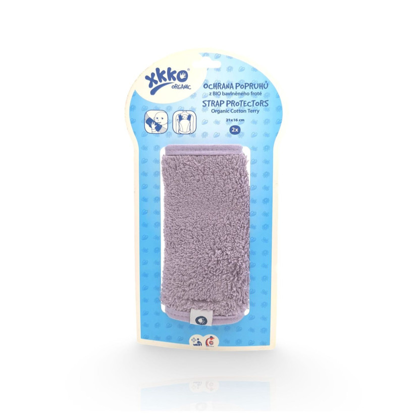 Organic cotton strap covers XKKO Organic - Lavender Aura