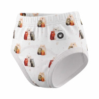 Organic Cotton Training pants XKKO Organic - Bear Family Size S