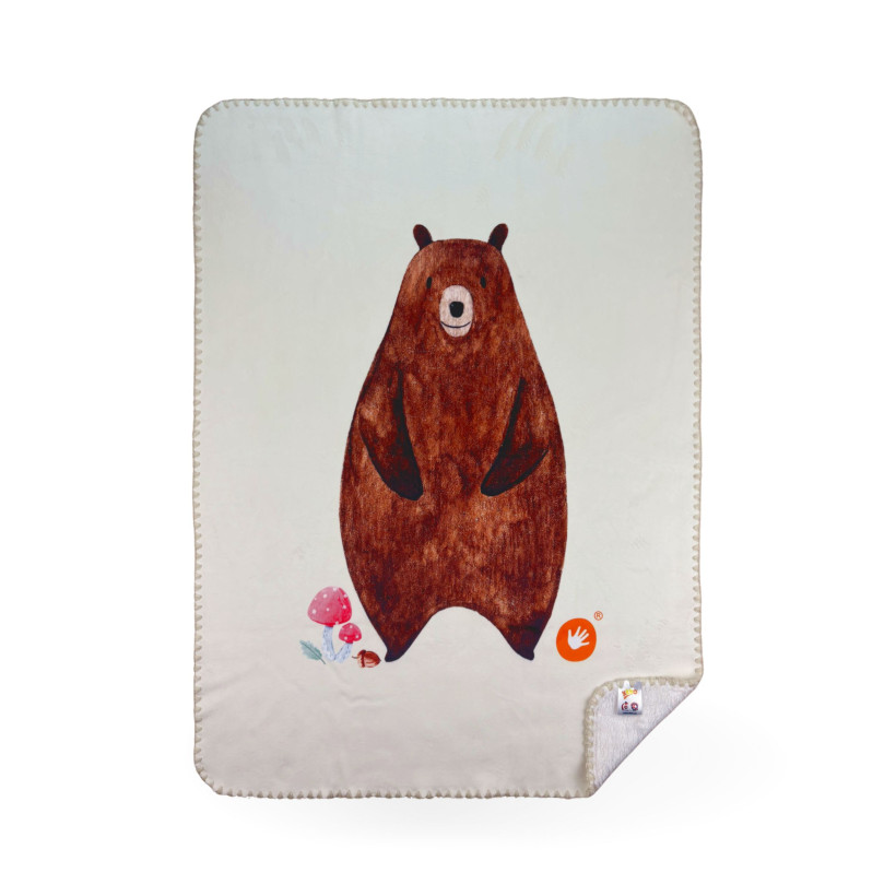 Spanish baby blanket XKKO LUX 75x100 - Bear