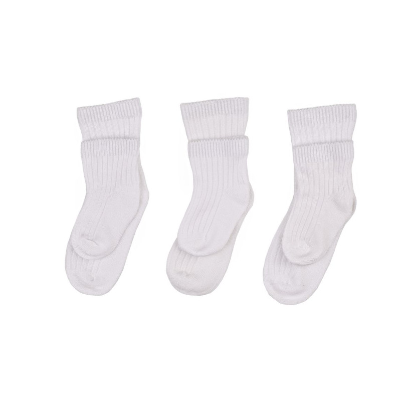 Bamboo Socks XKKO BMB - White 12-24m