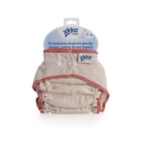 Organic cotton fitted diaper XKKO Organic - Natural Size M 5x1ps (Wholesale pack.)