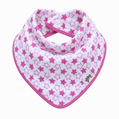 Bamboo bandana XKKO BMB - Little Stars Magenta