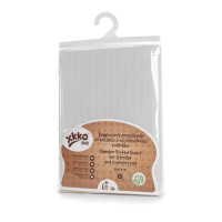 Bamboo muslin fitted sheet XKKO BMB 50x70 - White