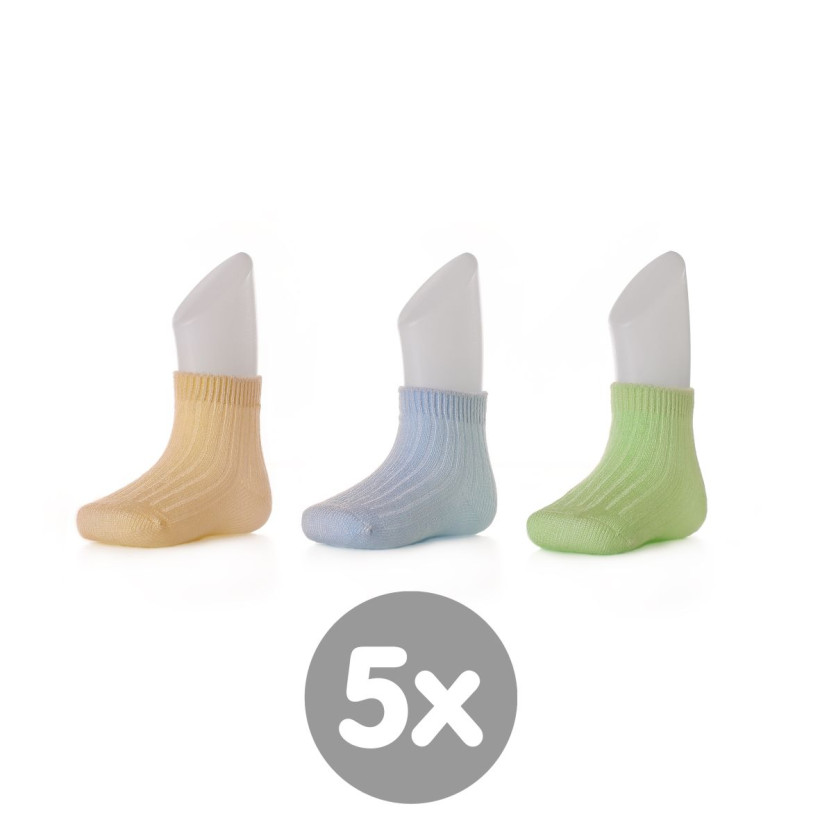 Bamboo Socks XKKO BMB - Pastels For Boys 5x box (Wholesale package)