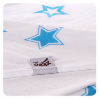 Bamboo blanket XKKO BMB 130x70 - Cyan Stars 5x1ps Wholesale packing