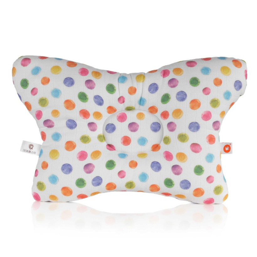 XKKO BMB Bamboo Muslin Pillow - Watercolour Polka Dots