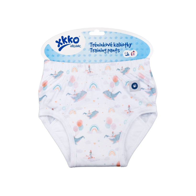 Organic Cotton Training pants XKKO Organic - Unicorns Size S