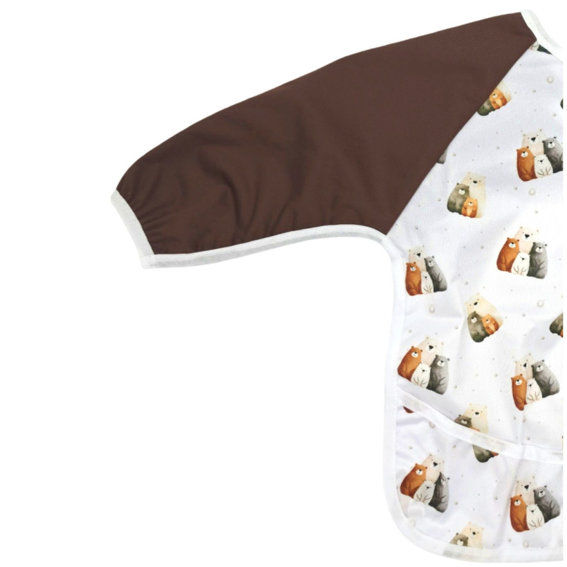 XKKO long-sleeve bib - Bear Family