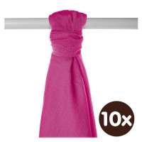 Bamboo muslin towel XKKO BMB 90x100 - Magenta 10x1pcs (Wholesale packaging)