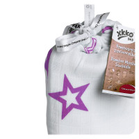 Bamboo swaddle XKKO BMB 120x120 - Lilac Stars 5x1ps (Wholesale packaging)