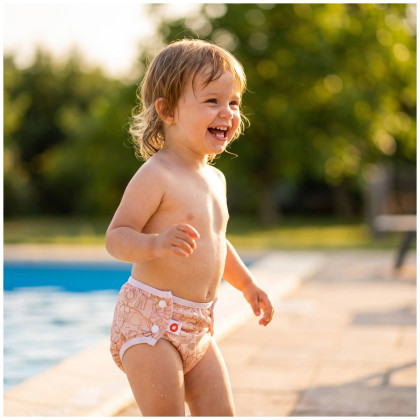 Infant swim nappy XKKO OneSize - Safari Honey Mustard