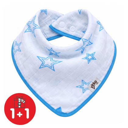 Bamboo bandana XKKO BMB - Cyan Stars