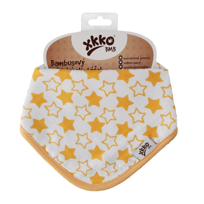 Bamboo bandana XKKO BMB - Little Stars Orange