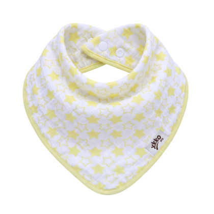 Bamboo bandana XKKO BMB - Little Stars Lemon
