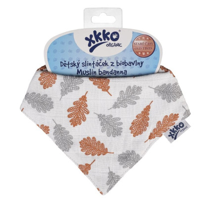 Organic Cotton Muslin Bandana XKKO Organic - Oak