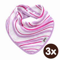 Bamboo bandana XKKO BMB - Lilac Waves 3x1ps Wholesale packing
