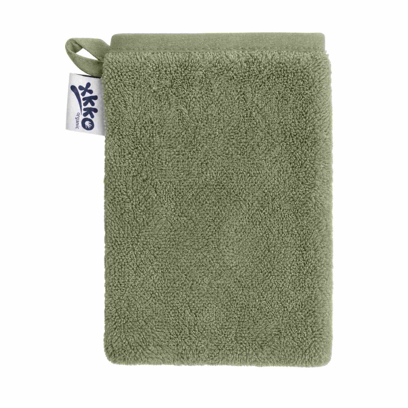 Organic cotton Terry Bath Glove XKKO Organic - Granite Green