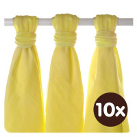 Bamboo muslins XKKO BMB 70x70 - Lemon 10x3pcs (Wholesale packaging)