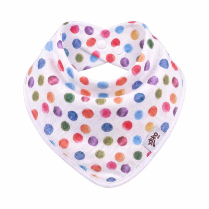 Bamboo bandana XKKO BMB Digi - Watercolour Polka Dots