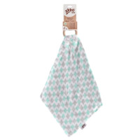 XKKO BMB Bamboo teether with Muslin - Mint Cross