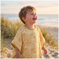 Bamboo Muslin Poncho XKKO BMB Safari - Honey Mustard