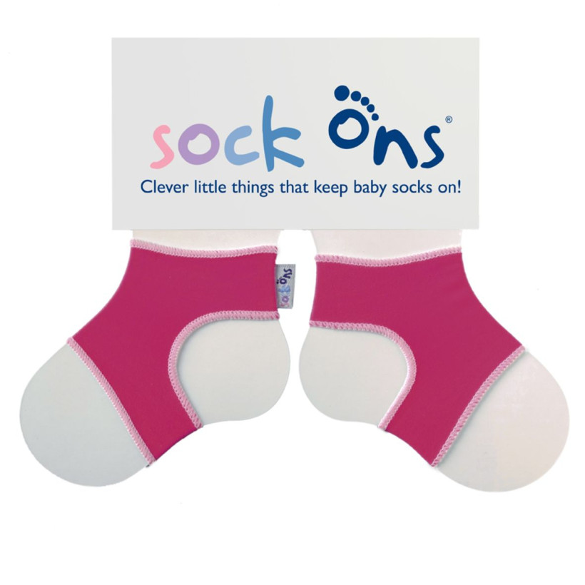 Sock Ons Fuchsia 6-12m