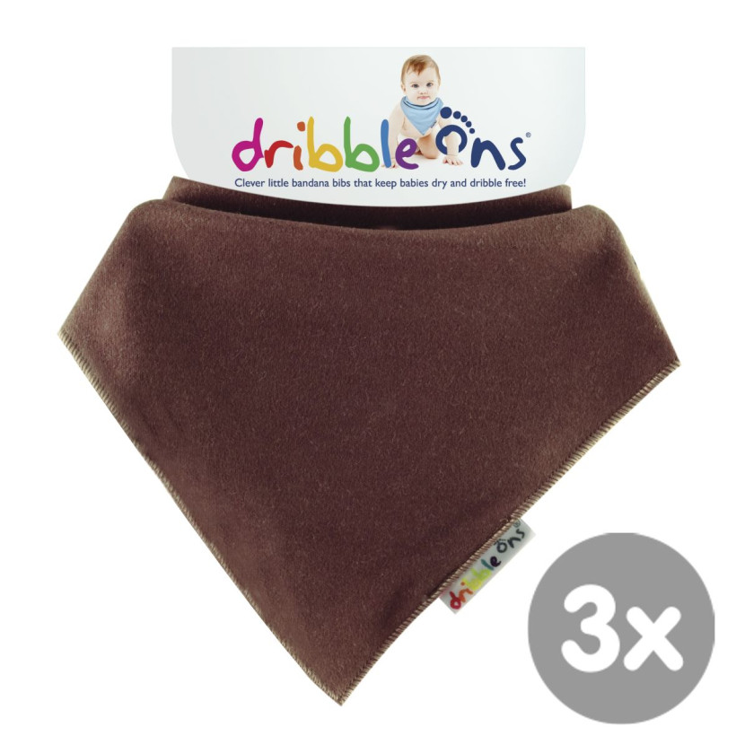 Dribble Ons Chocolate 3x1ps (Wholesale pack.)