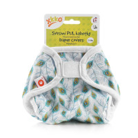 XKKO Diaper Cover Newborn - Peacock Feathers