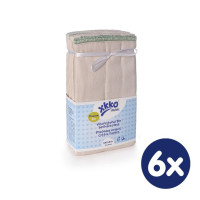 Prefolded Diapers XKKO Organic - Premium Natural 6x6ps (Wholesale pack.)