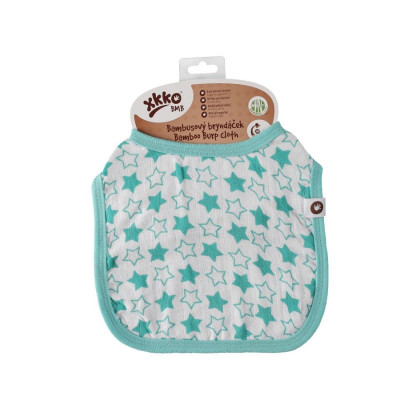 Bamboo Burp Cloth XKKO BMB - Little Stars Turquoise