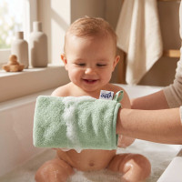 Organic cotton Terry Bath Glove XKKO Organic - Mint