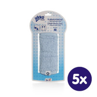 Organic cotton strap covers XKKO Organic - Baby Blue 5x1pack. (Wholesale pack)